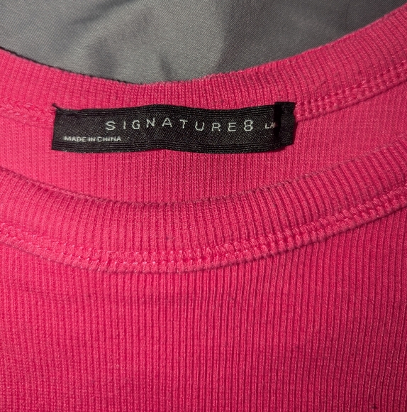 Signature8 Hot Pink Crop Top - Picture 2 of 4